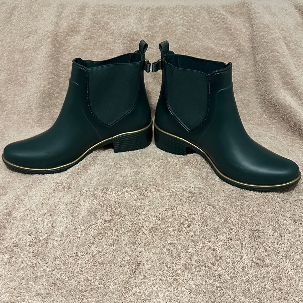 Kate spade Dark Green rain Ankle Boots, Women’s Size 7 - Picture 2 of 8